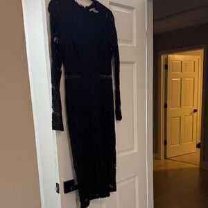 Elegant Black Lace Dress